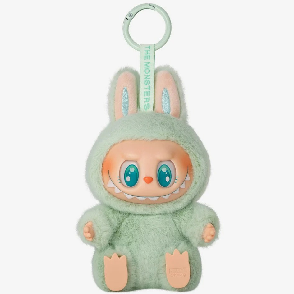 Peluche porte-clés Labubu vert menthe