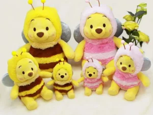 Winnie The Pooh dressed as bees plush toys