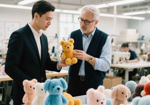 Collaborative meeting for custom plush toy production Collaborative meeting for custom plush toy production